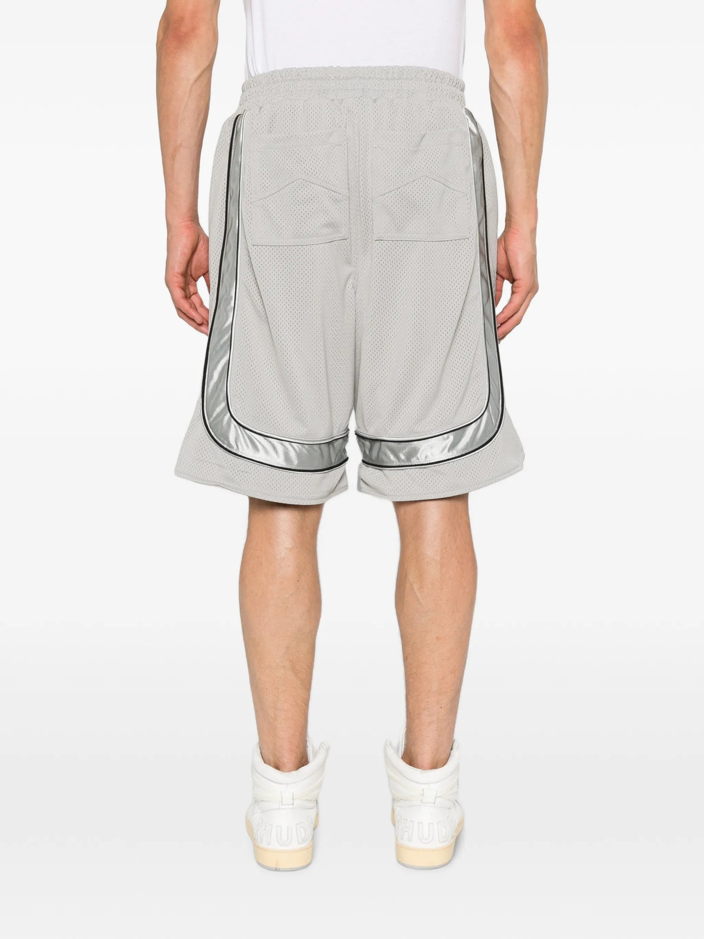 logo-print shorts