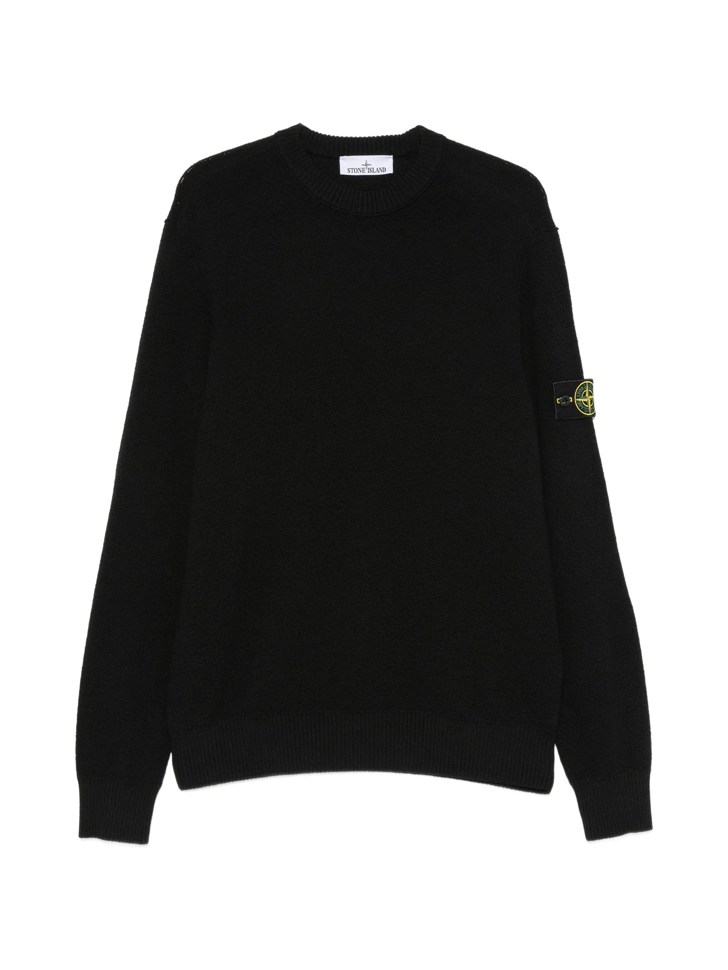 textured-stitch wool sweater