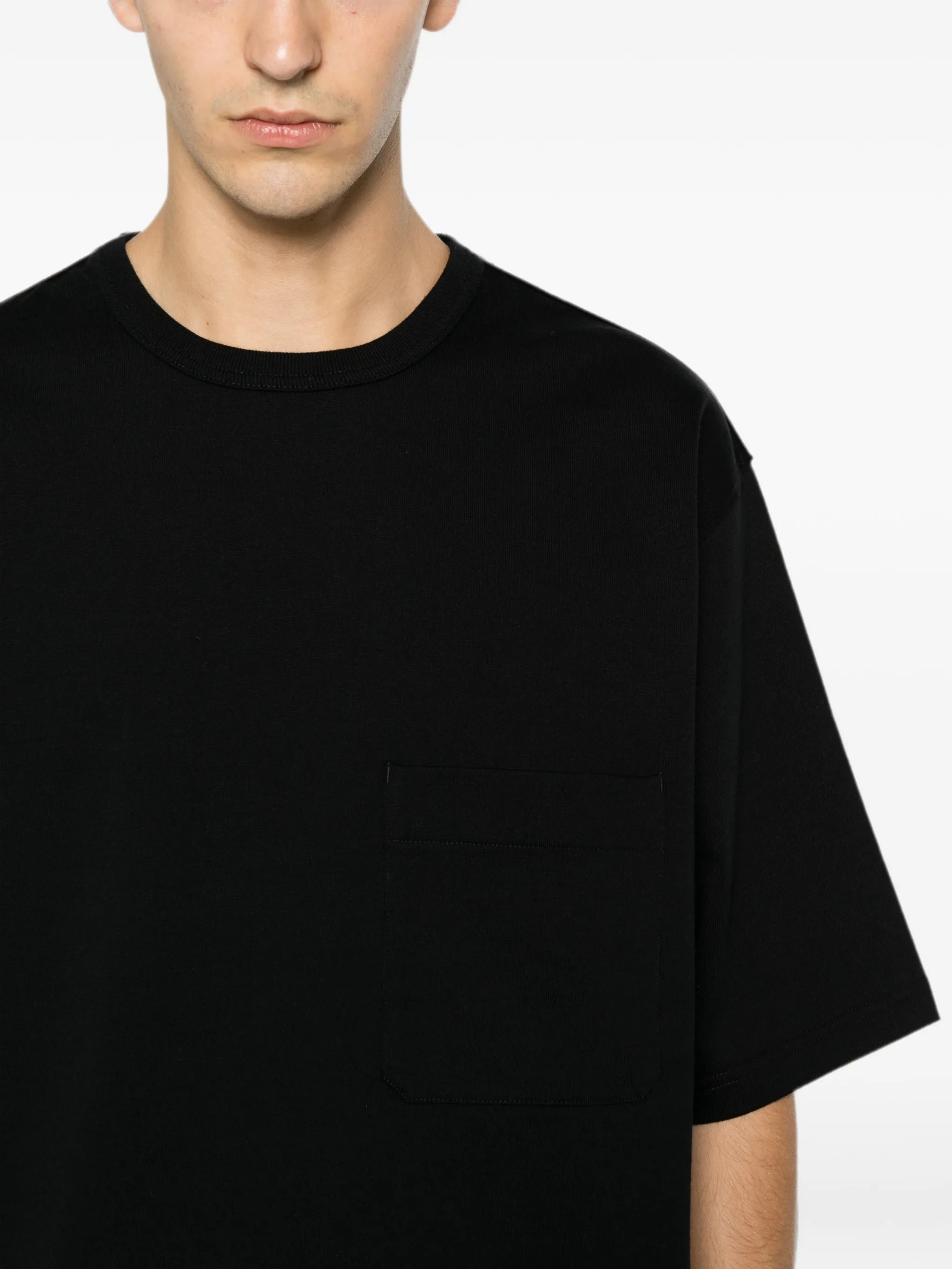boxy T-shirt in compact cotton jersey