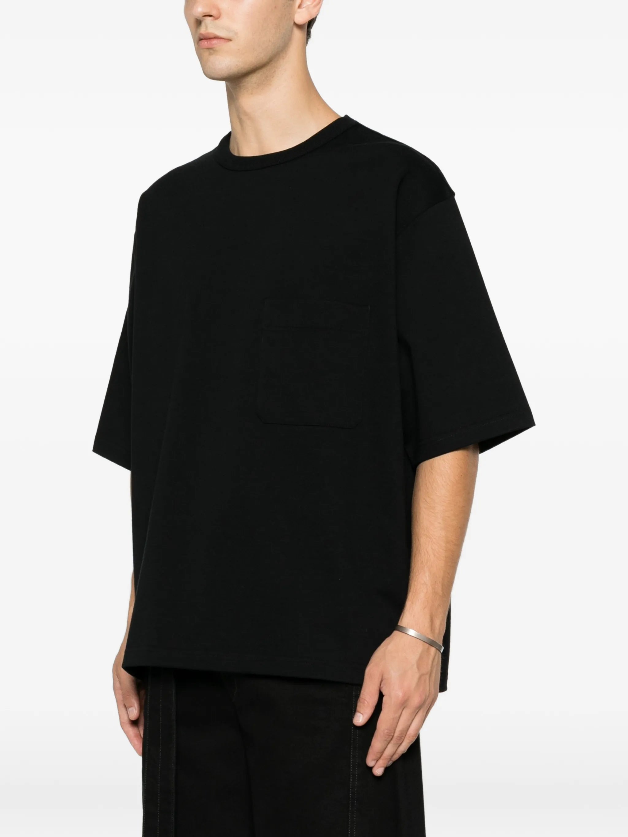boxy T-shirt in compact cotton jersey