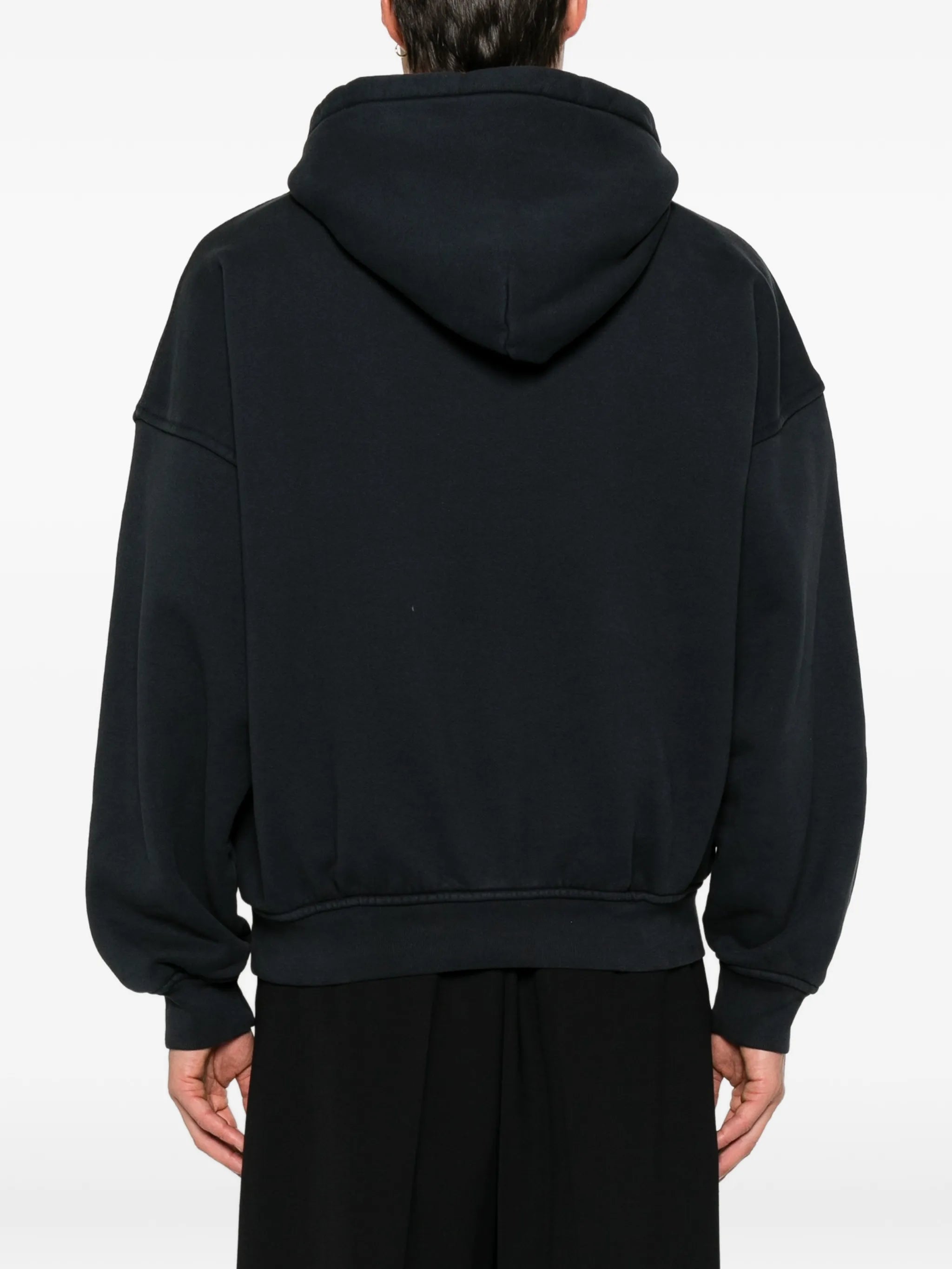 logo-print pouch-pocket hoodie