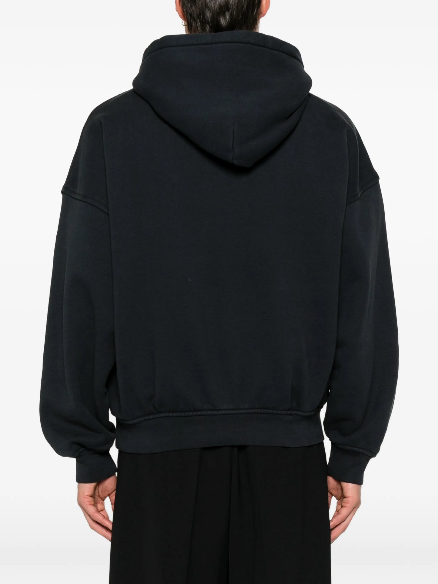 logo-print pouch-pocket hoodie