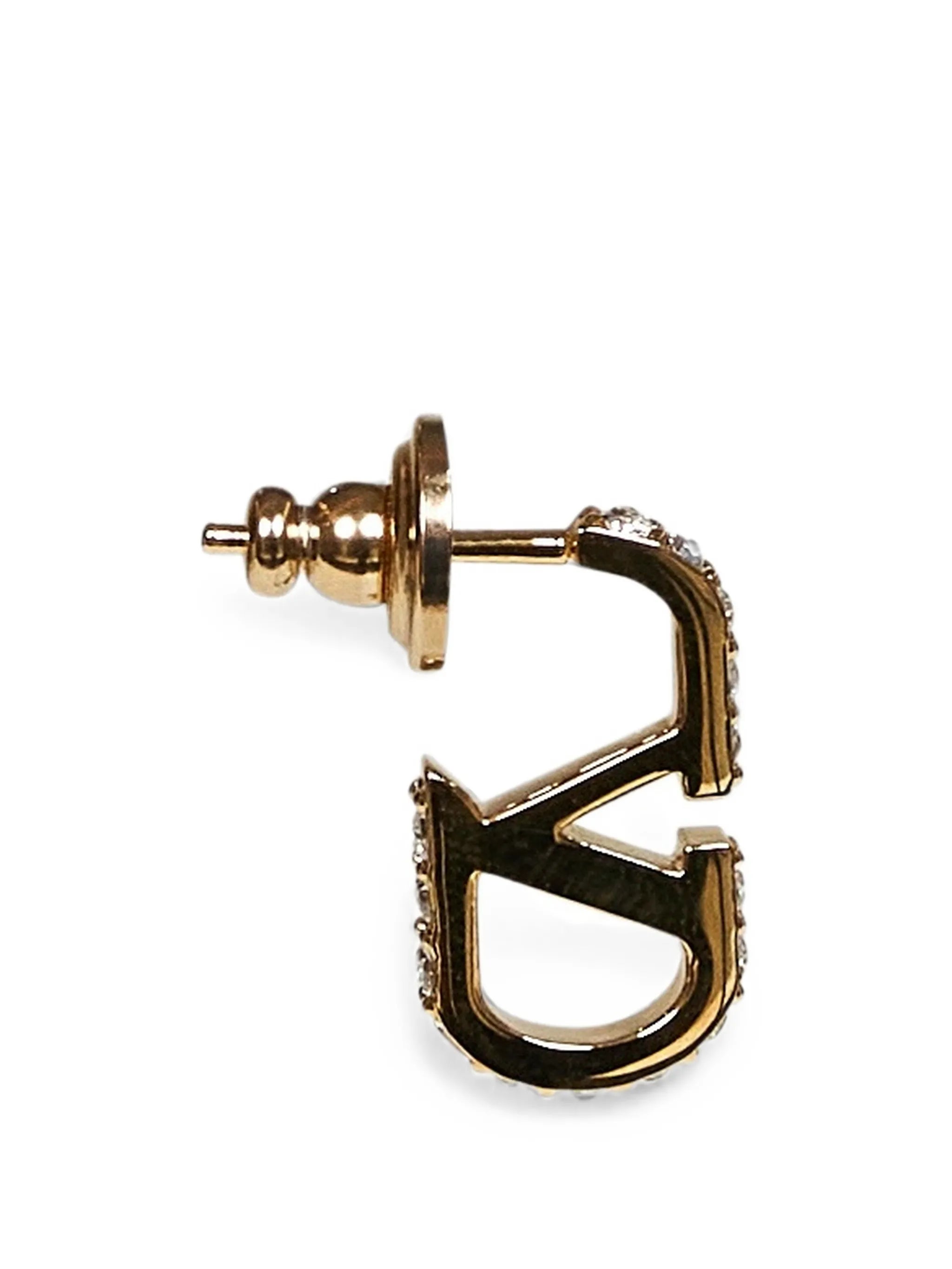 VLogo Signature crystal-embellished earrings