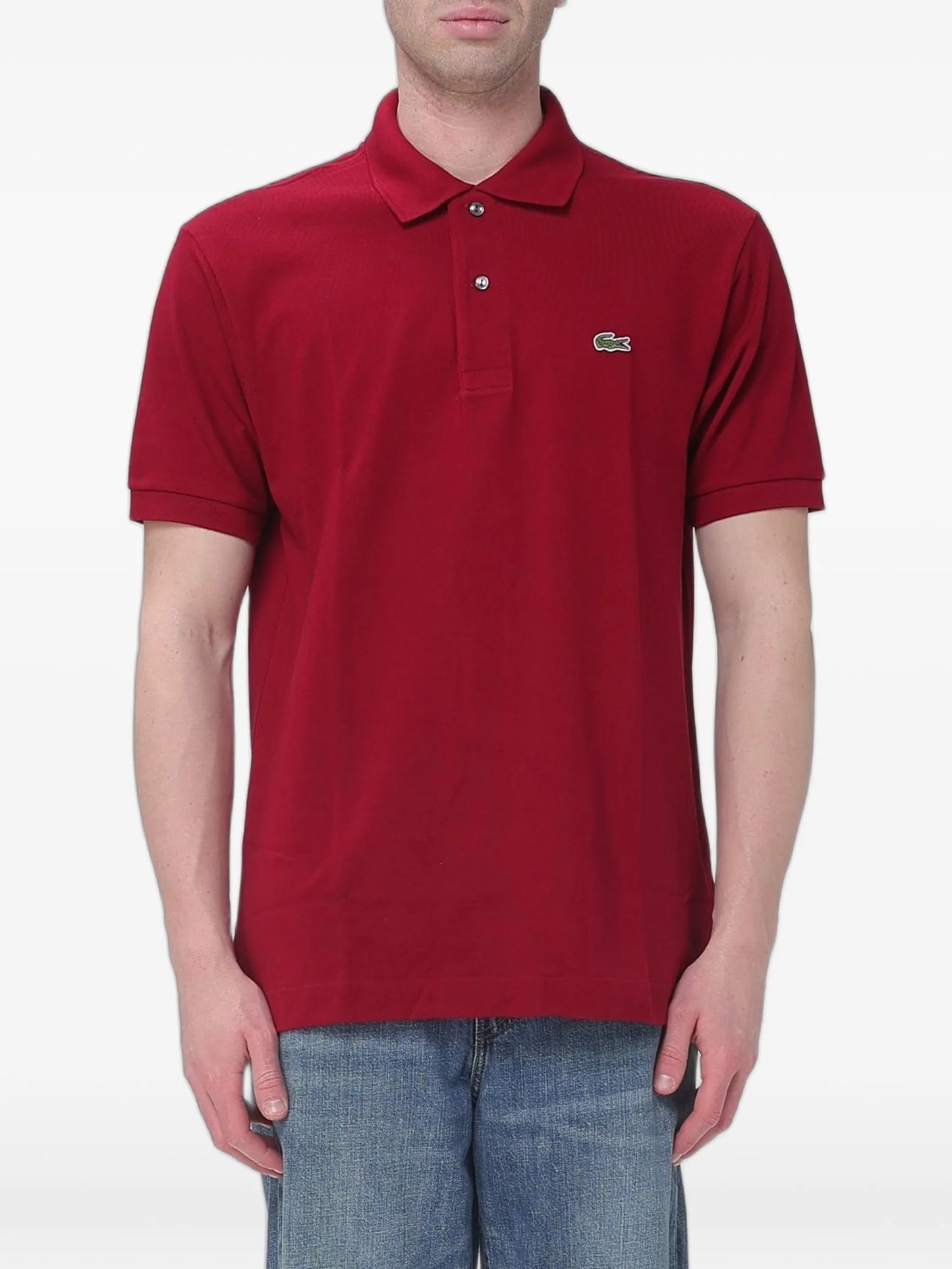 logo-patch piqué polo shirt