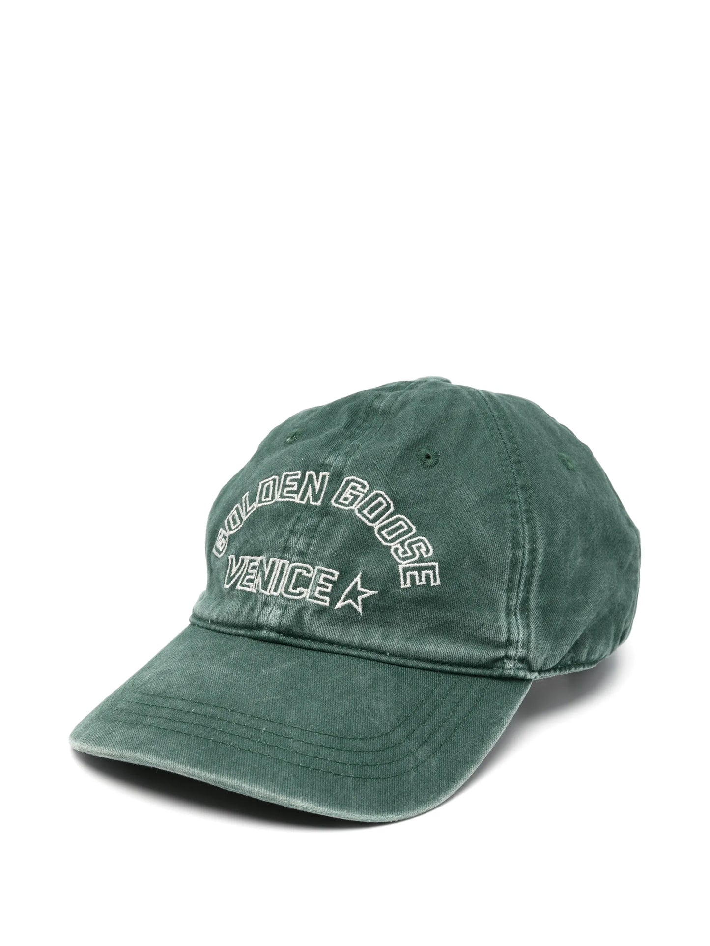 logo-embroidered star-patch baseball cap