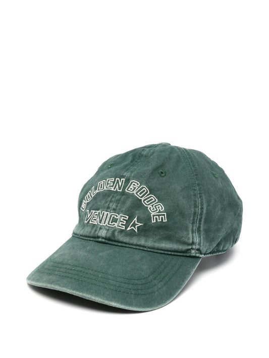 logo-embroidered star-patch baseball cap