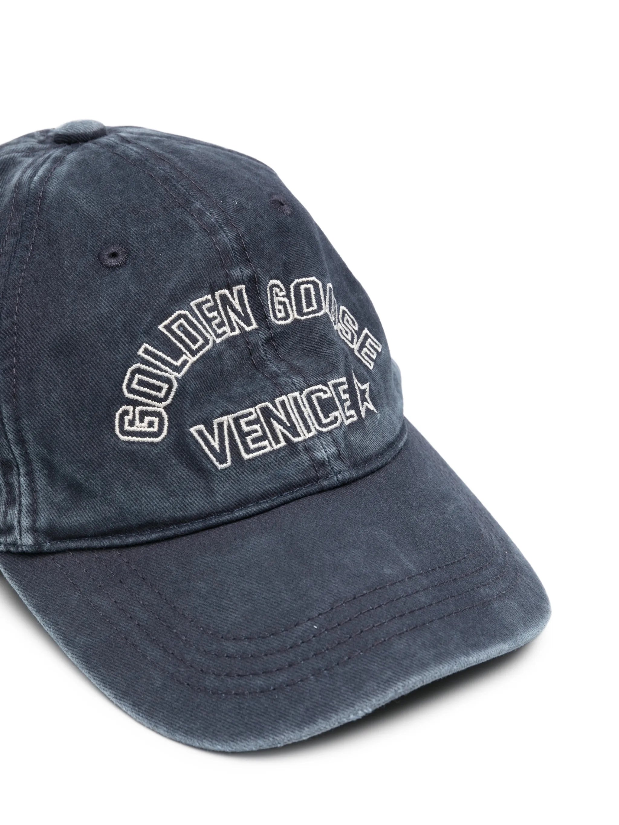 six-panel logo-embroidered baseball cap