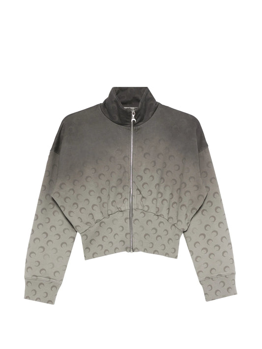 faded Moon zipped sweatshirt