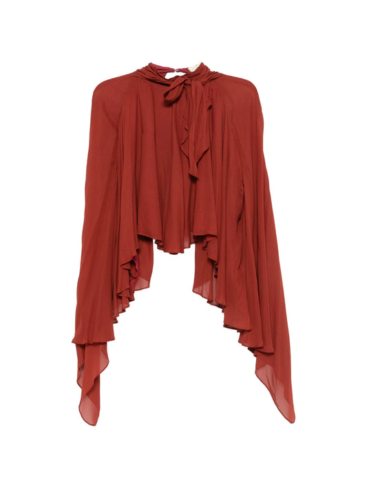 Mia draped pleated top