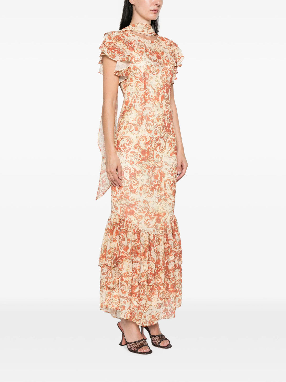 Avalon maxi dress in cachemira chiffon