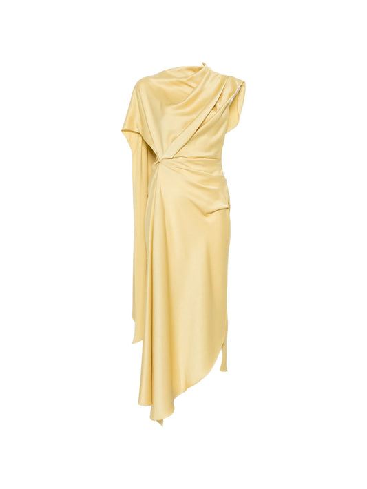 Lunessa draped asymmetric dress