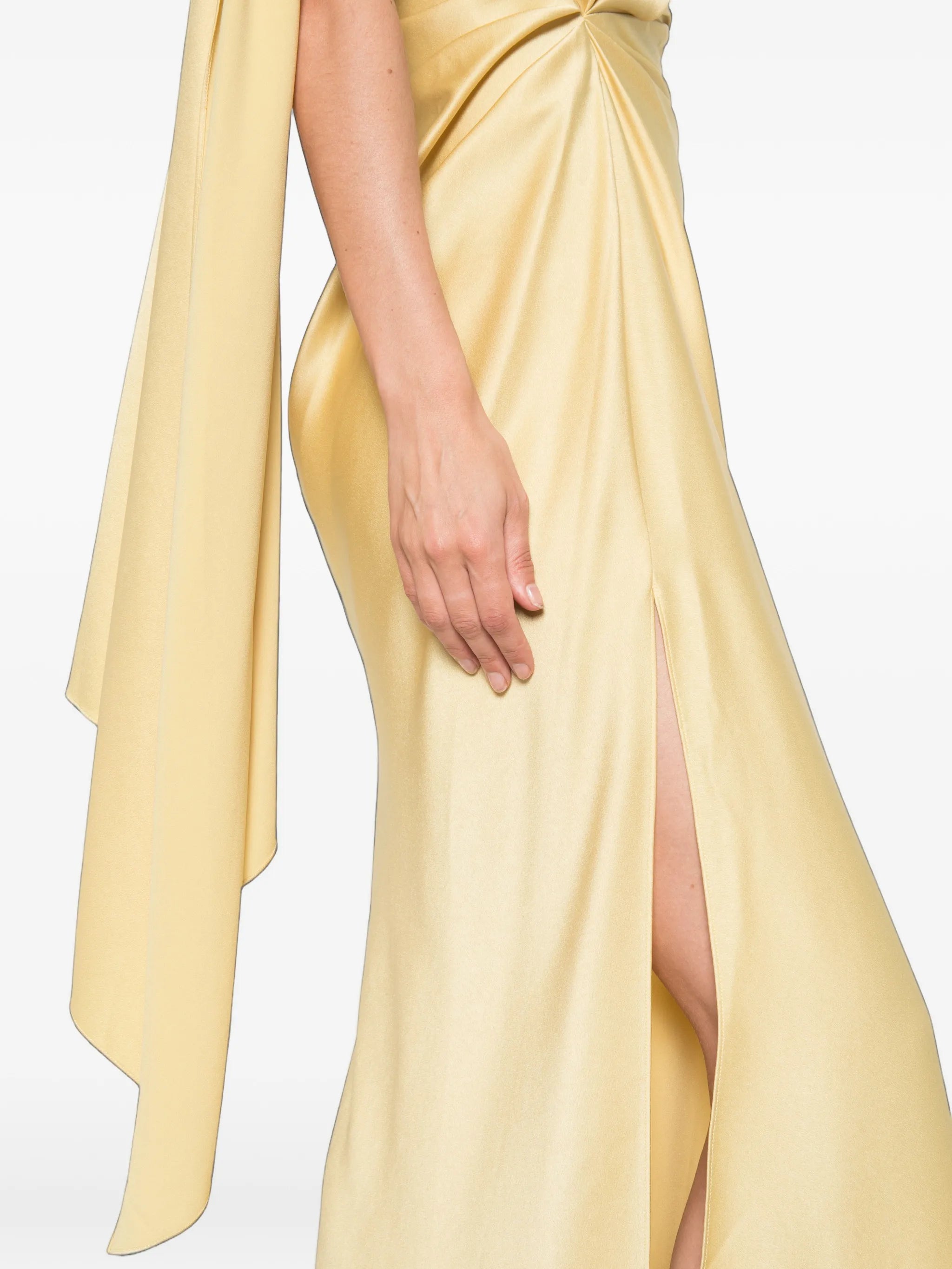 Lunessa draped asymmetric dress