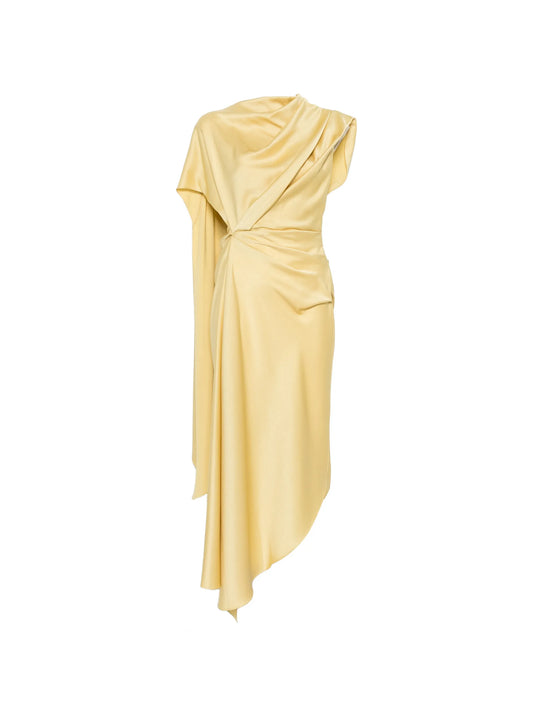 Lunessa draped asymmetric dress