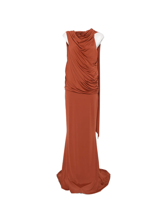 Lurna draped jersey maxi dress