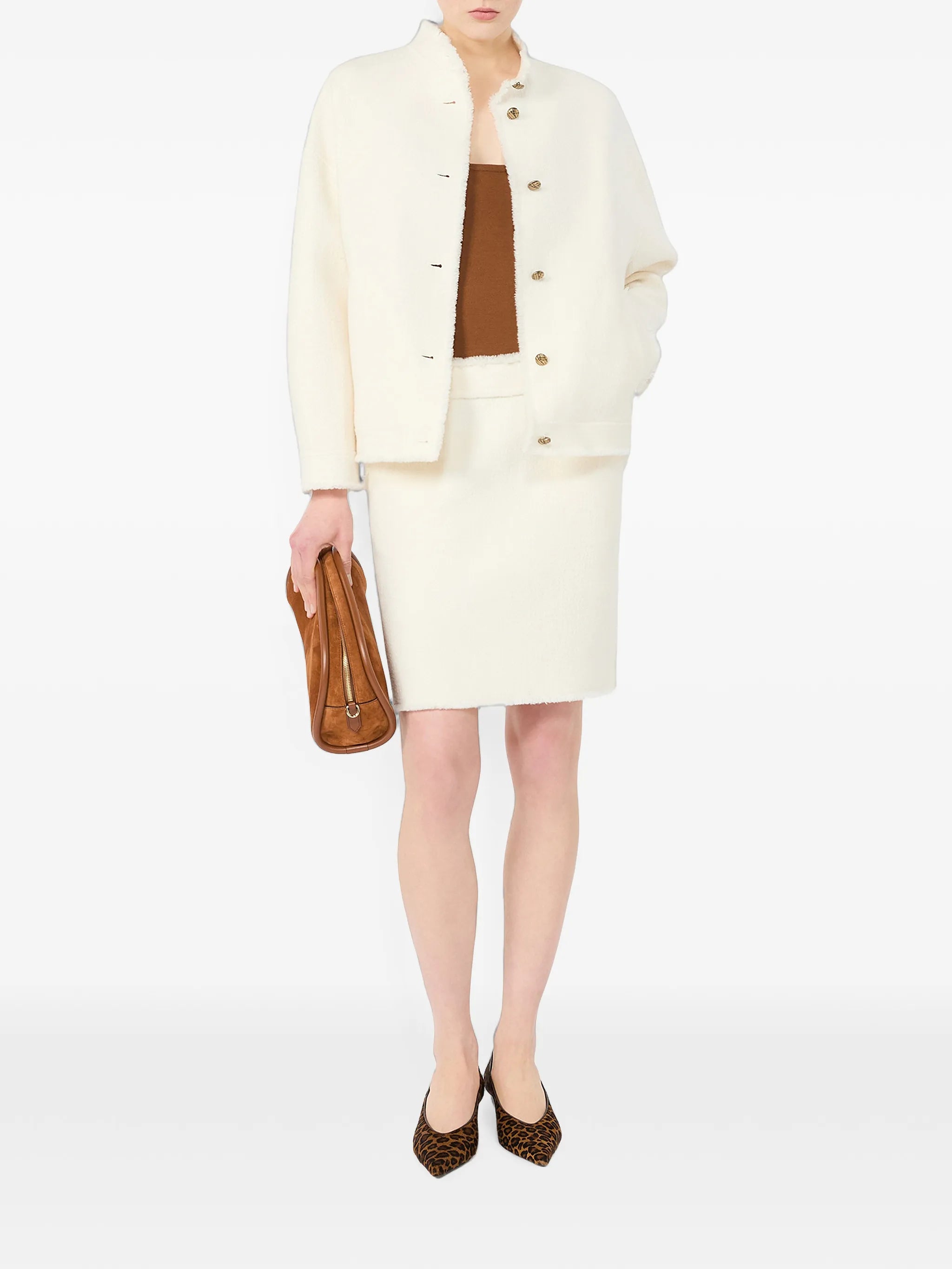 fringed button-up jacket