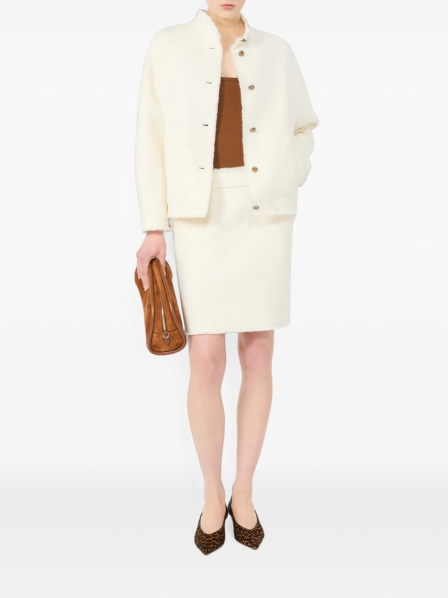 fringed button-up jacket