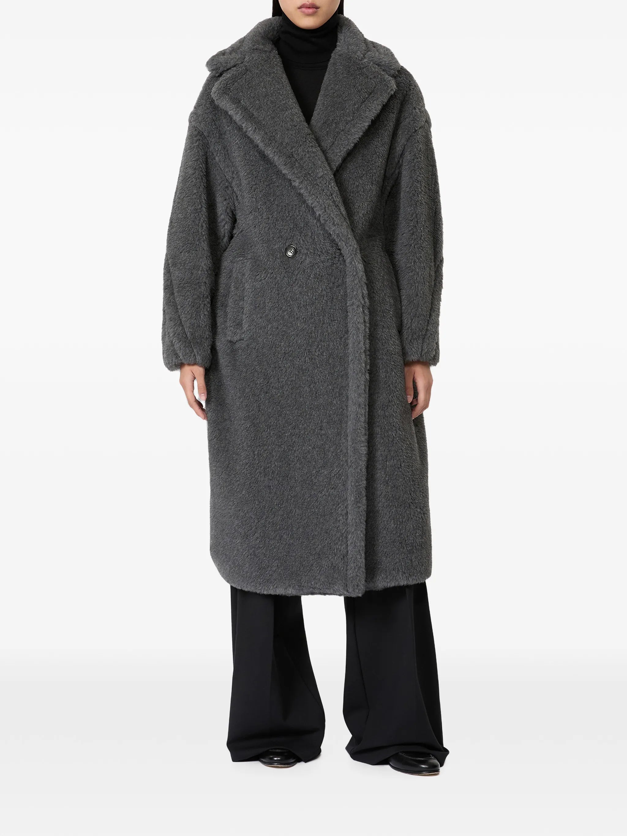 Teddy Bear double-breasted coat