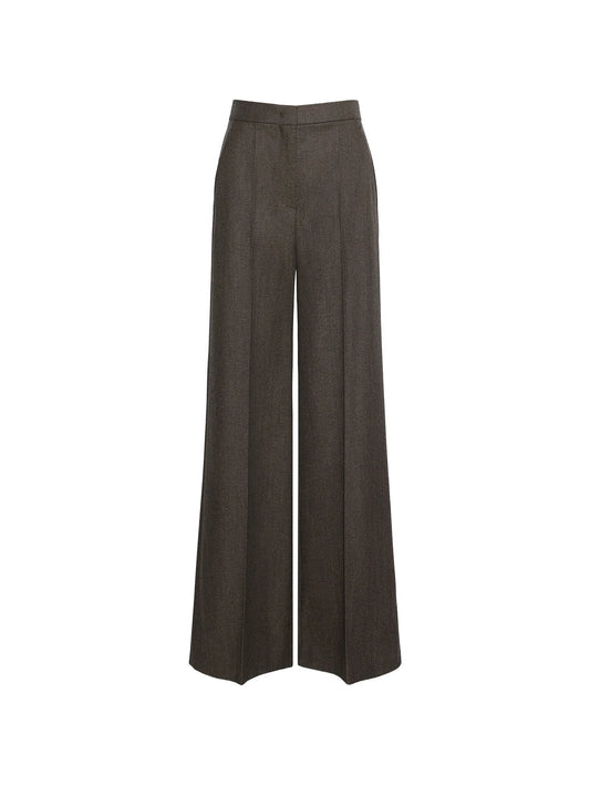 pressed-crease wide-leg trousers