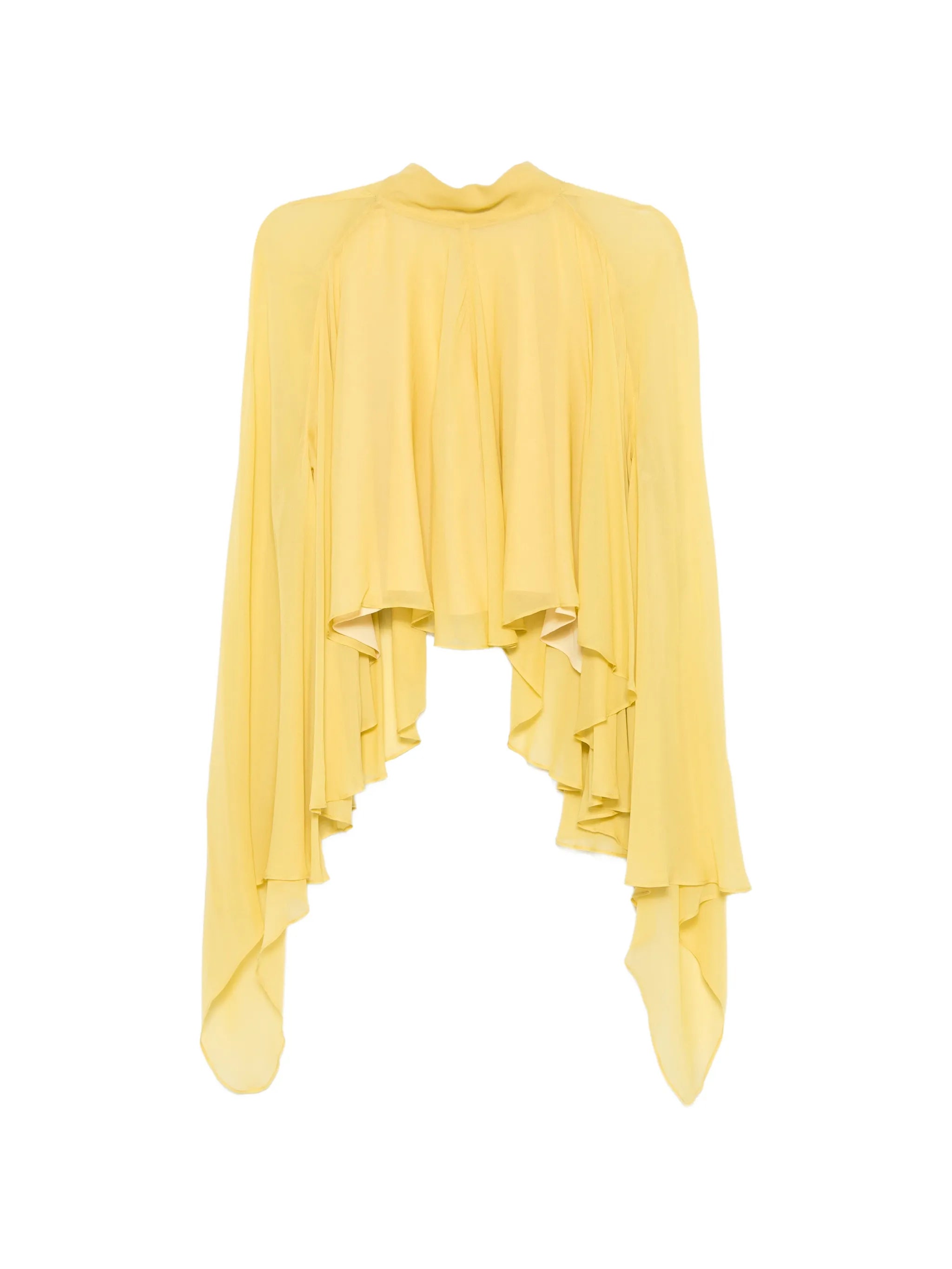 Mia draped high-neck top