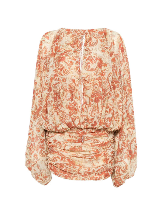 Eulalia paisley-print mini dress
