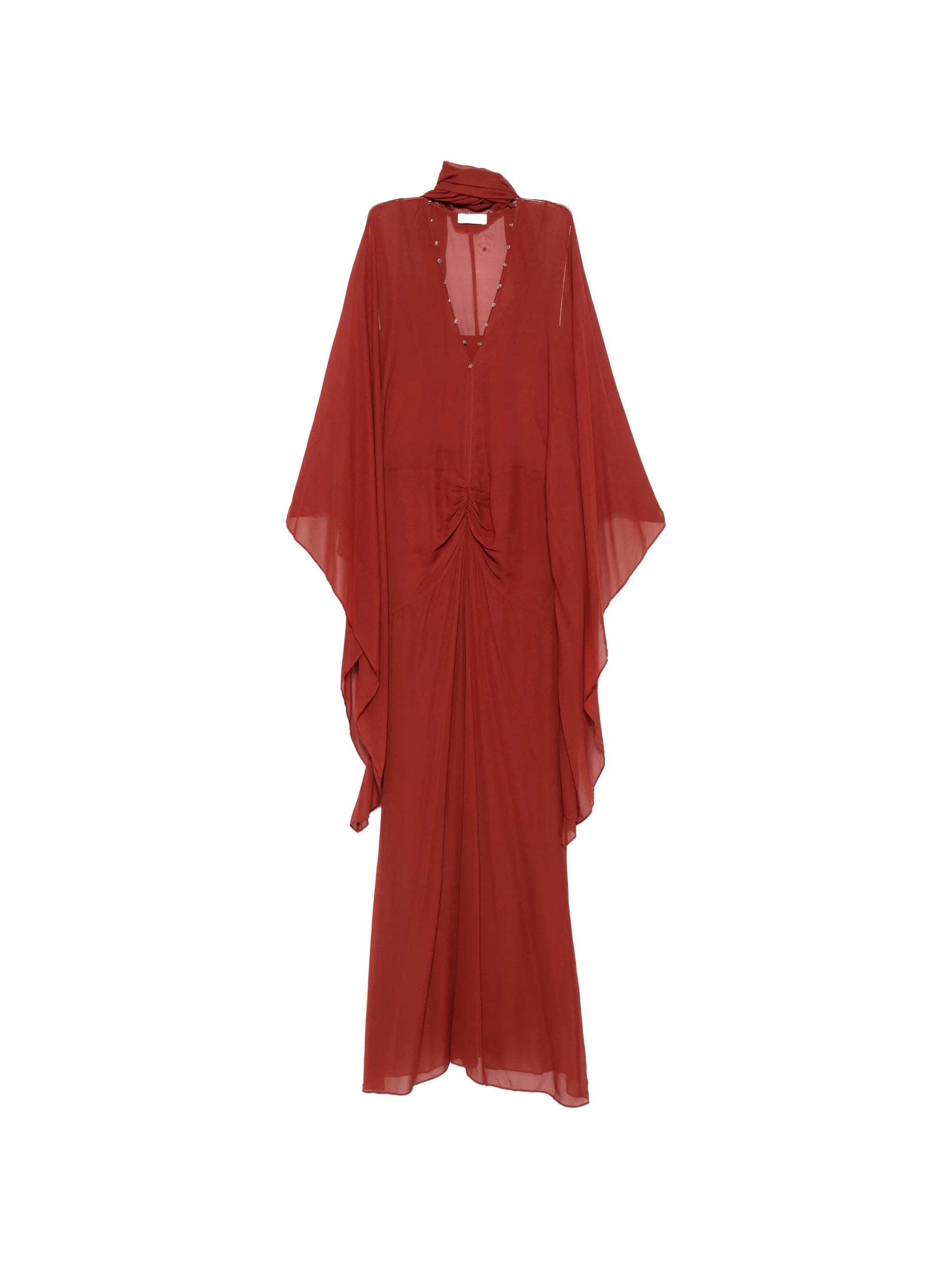 Florencia ruched-detail maxi dress