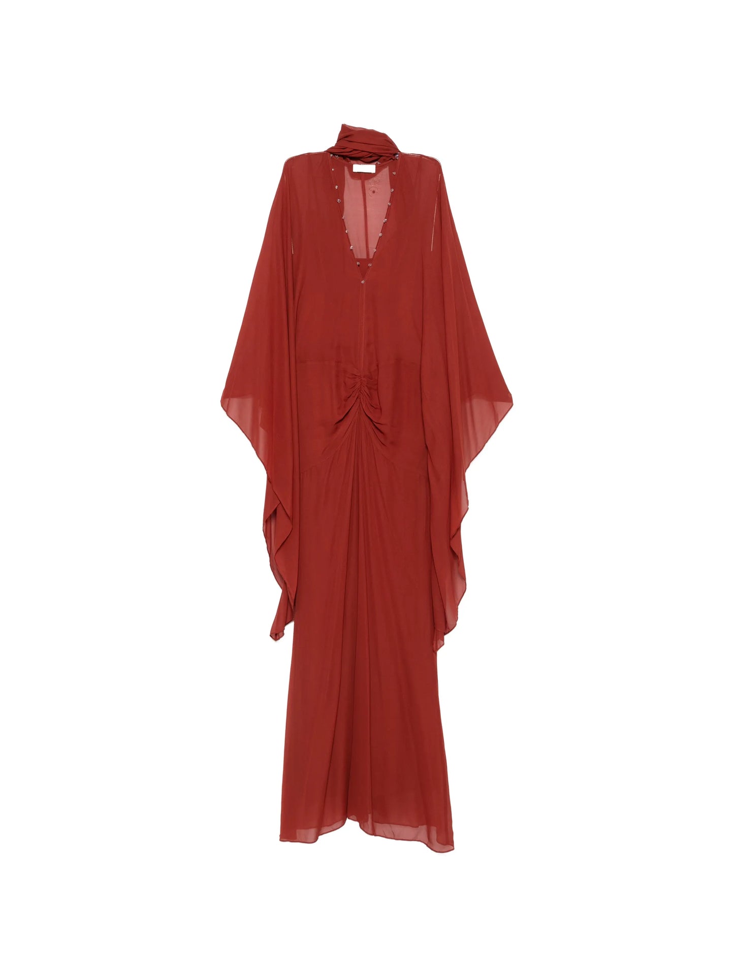 Florencia ruched-detail maxi dress