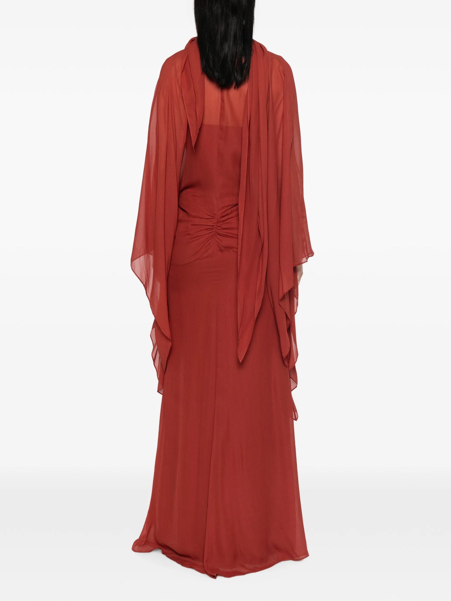 Florencia ruched-detail maxi dress