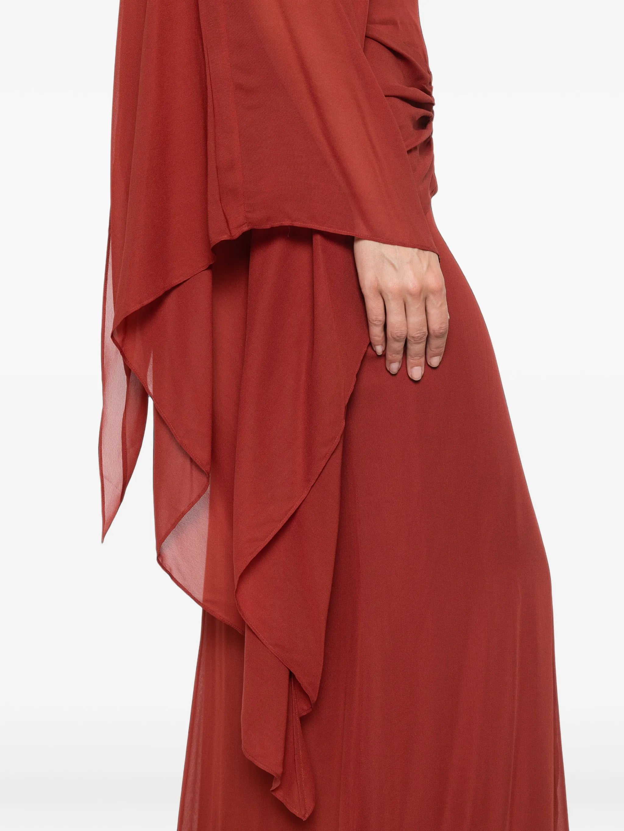 Florencia ruched-detail maxi dress