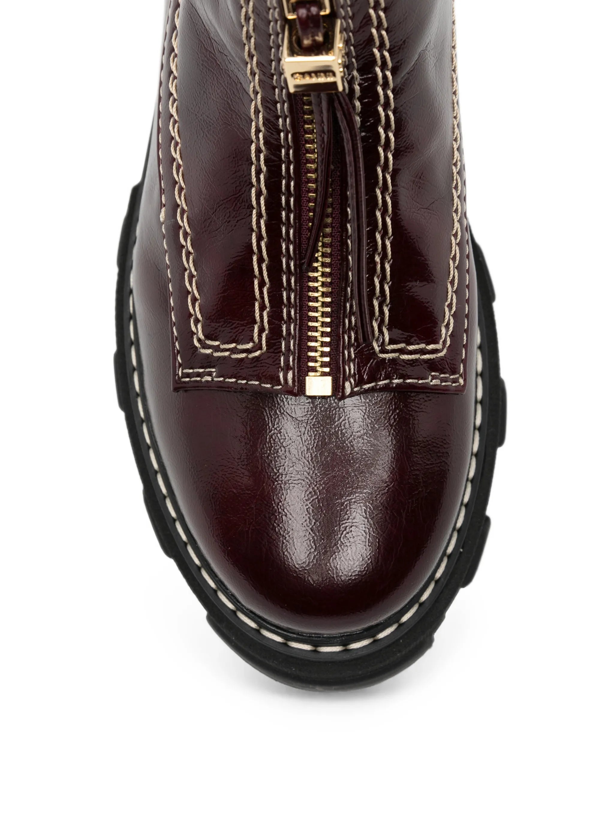 cleated zip-detail ankle boots
