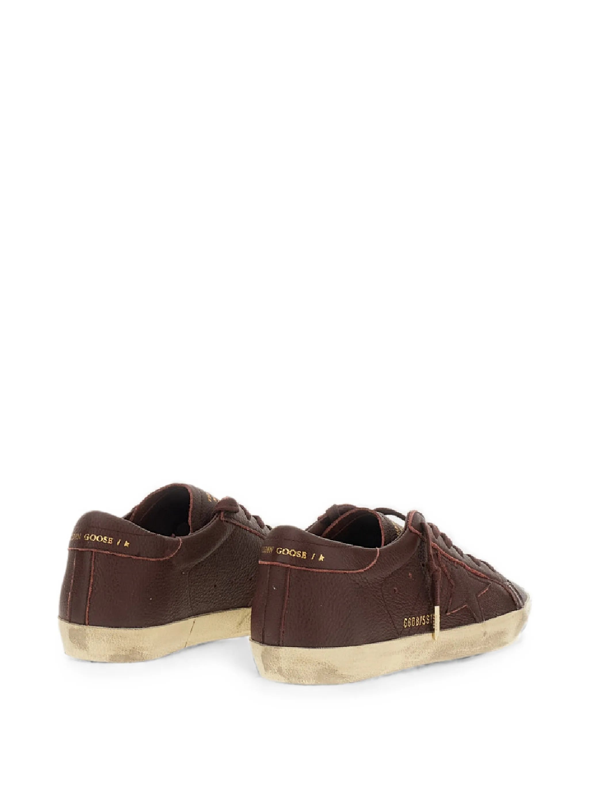 distressed star-patch sneakers