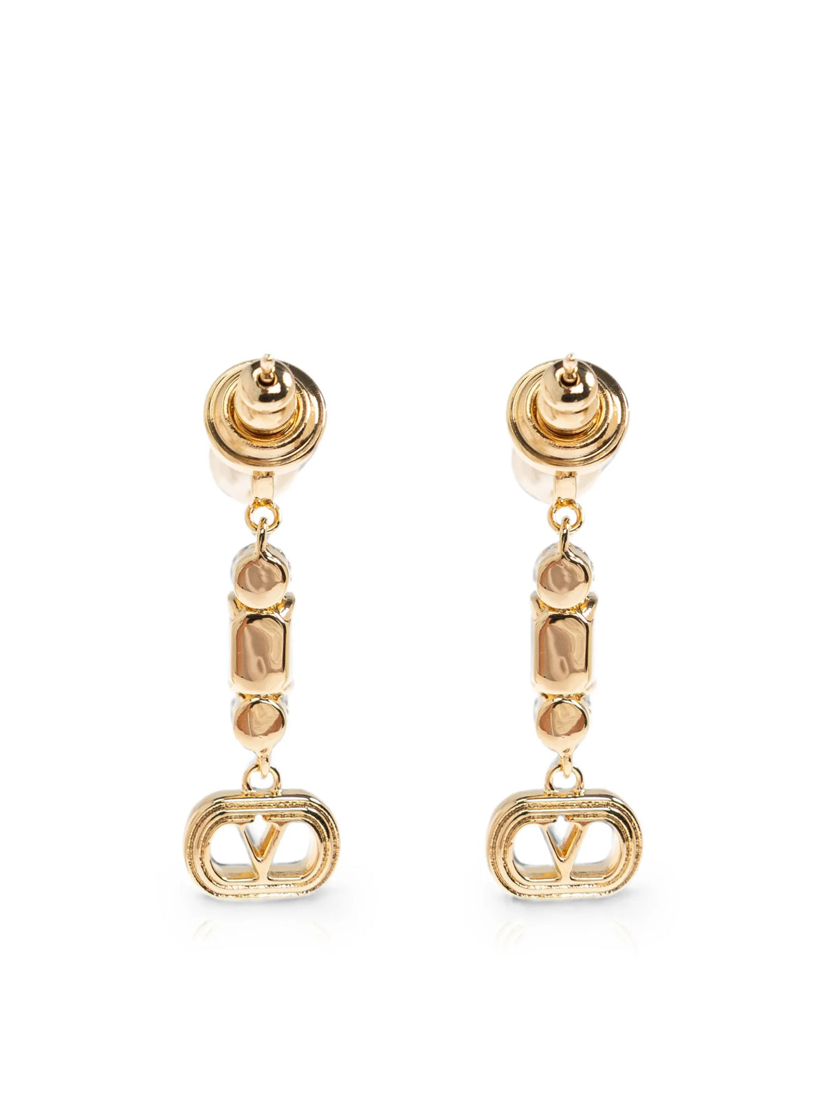 Ovalette earrings in metal, pearl and Swarovski® crystals