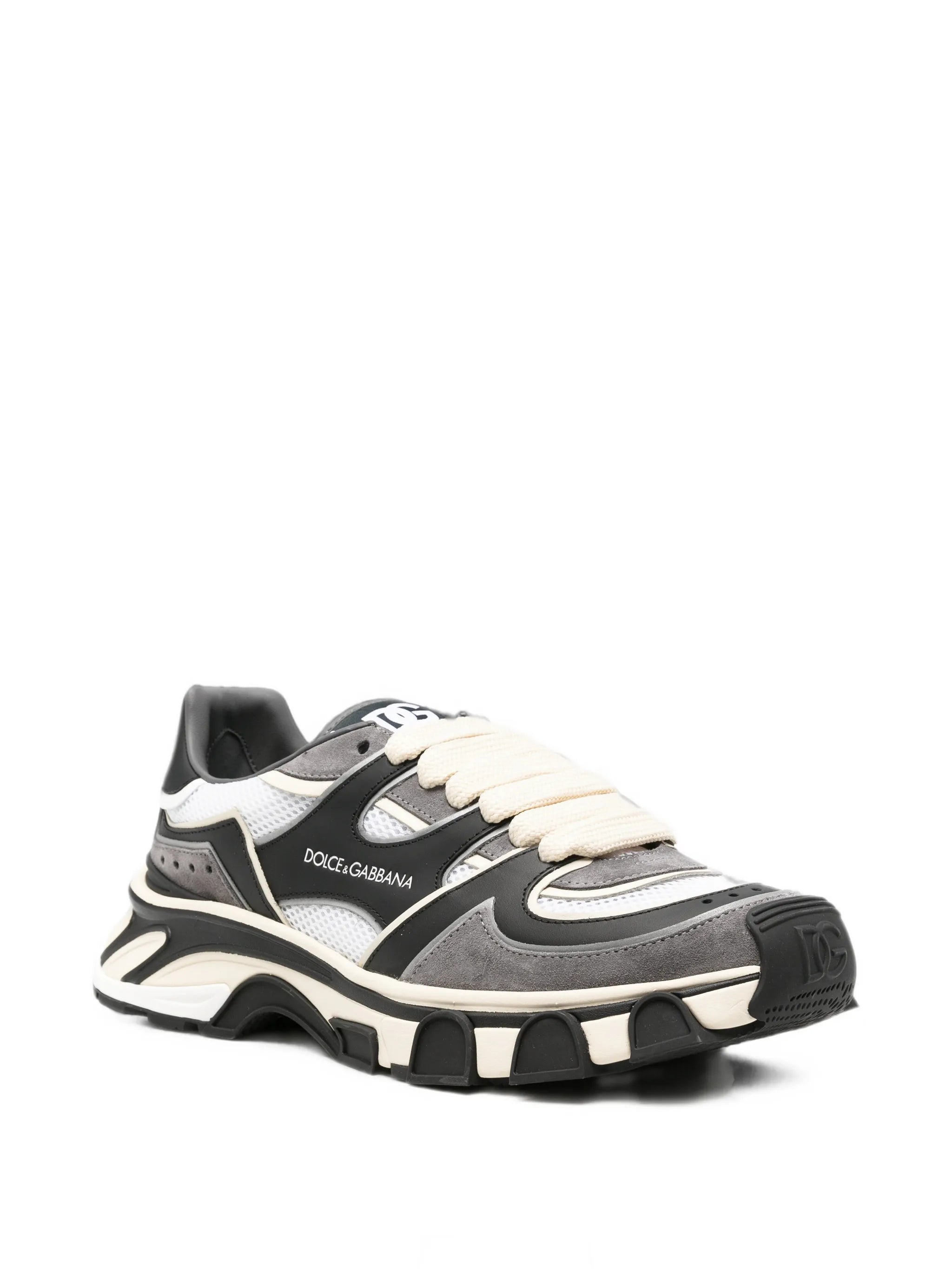 panelled chunky-sole sneakers