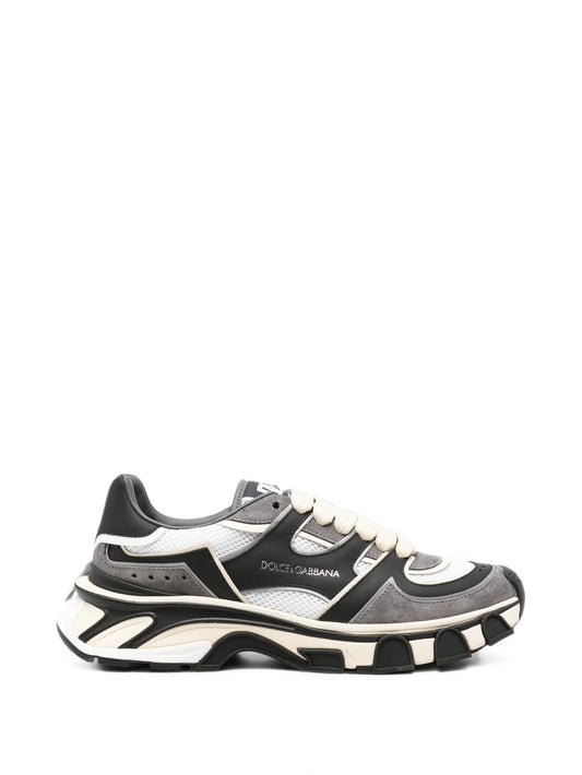panelled chunky-sole sneakers