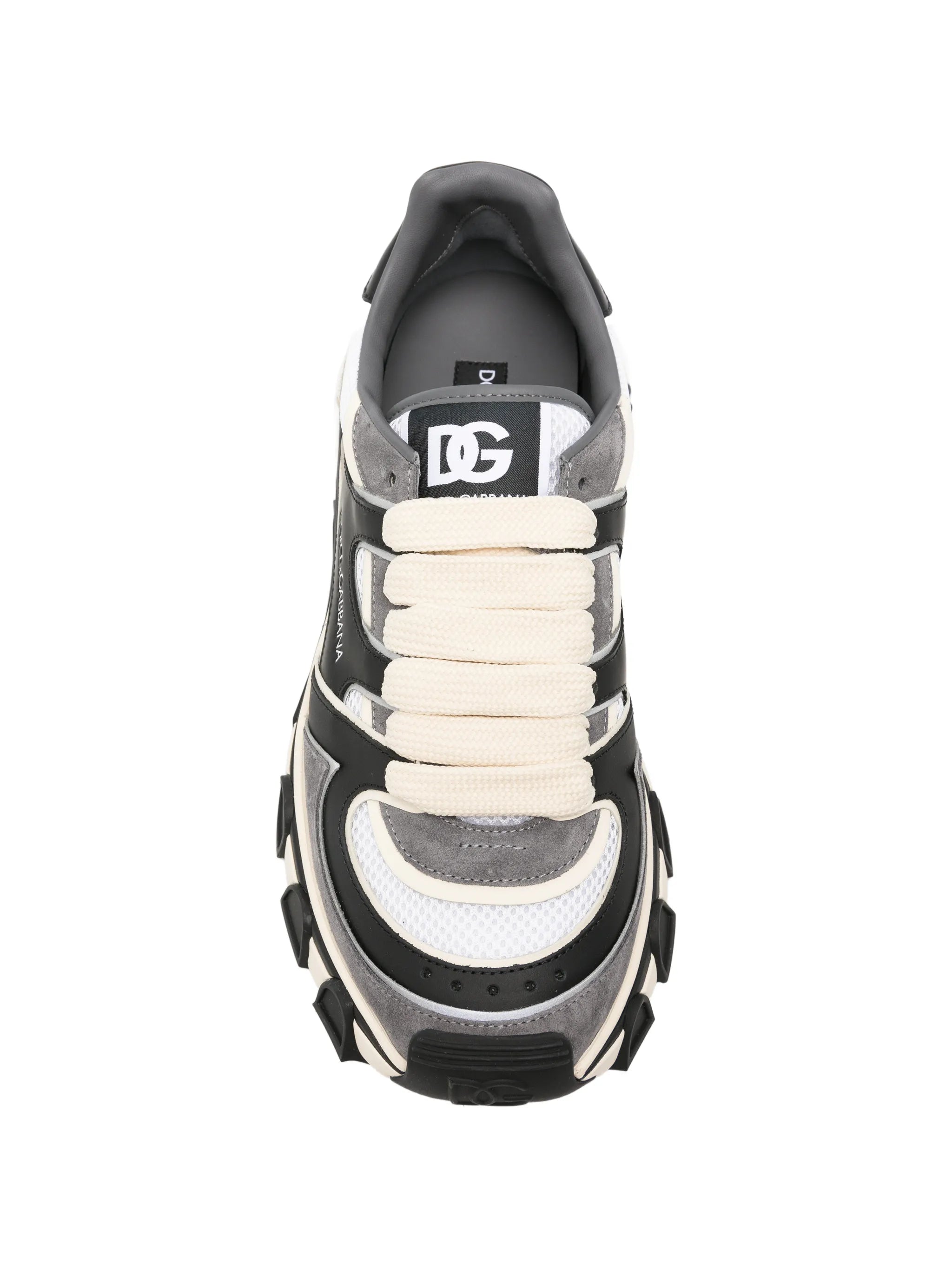 panelled chunky-sole sneakers