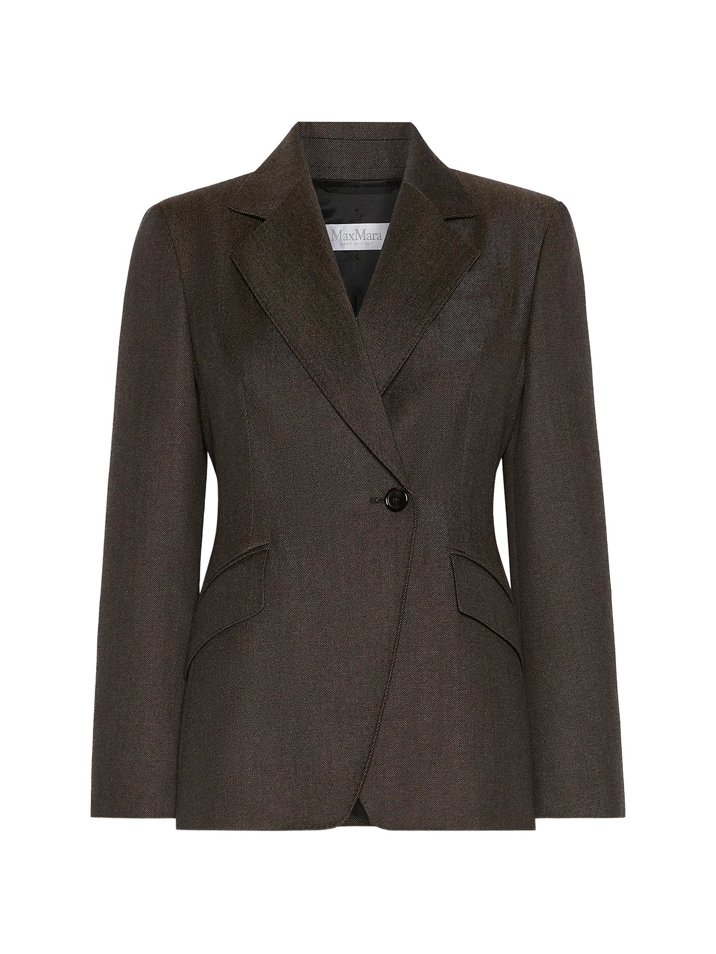 single-breasted wool blazer