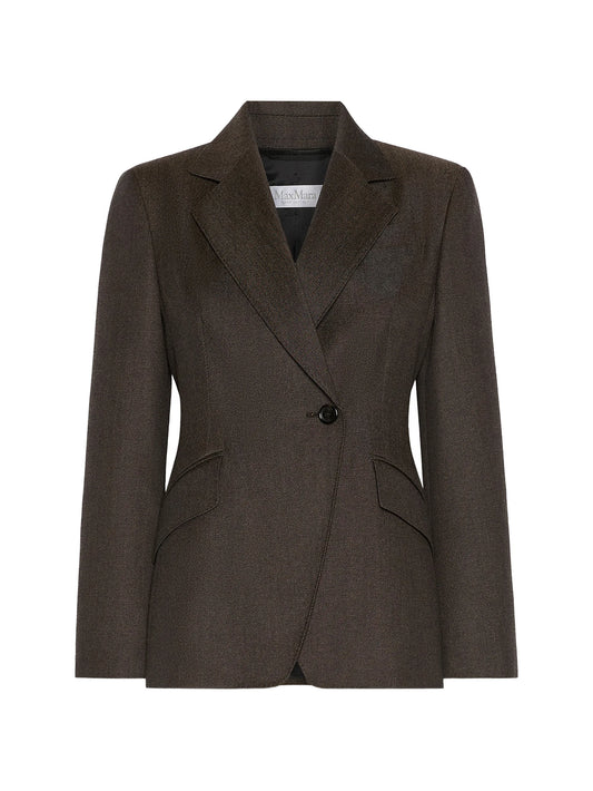 single-breasted wool blazer