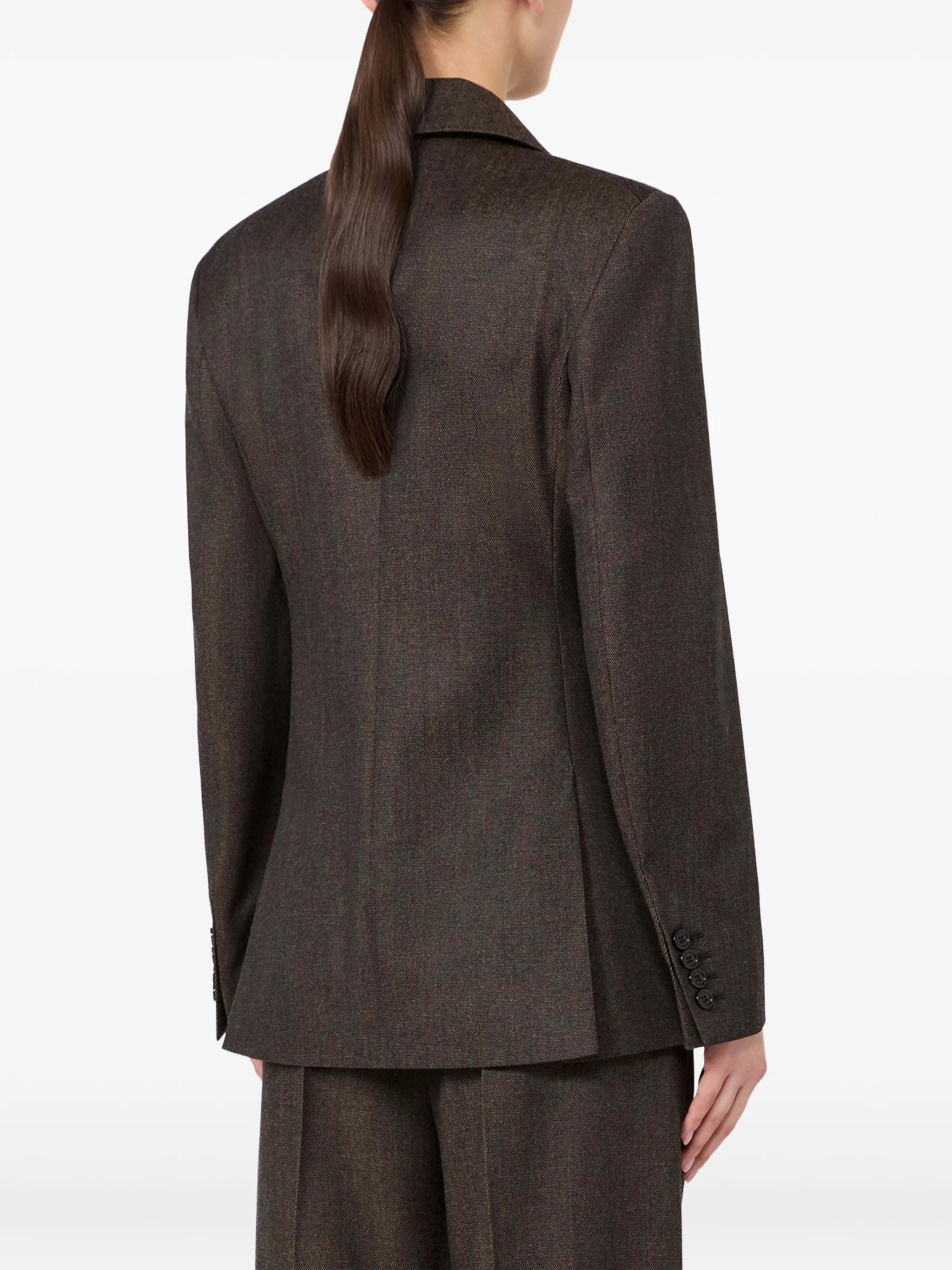 single-breasted wool blazer
