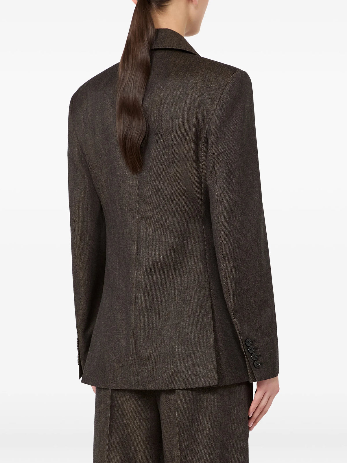 single-breasted wool blazer