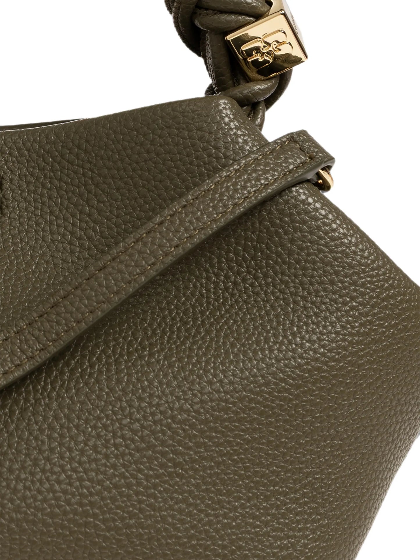 small Bou twisted-handle logo-plaque tote bag