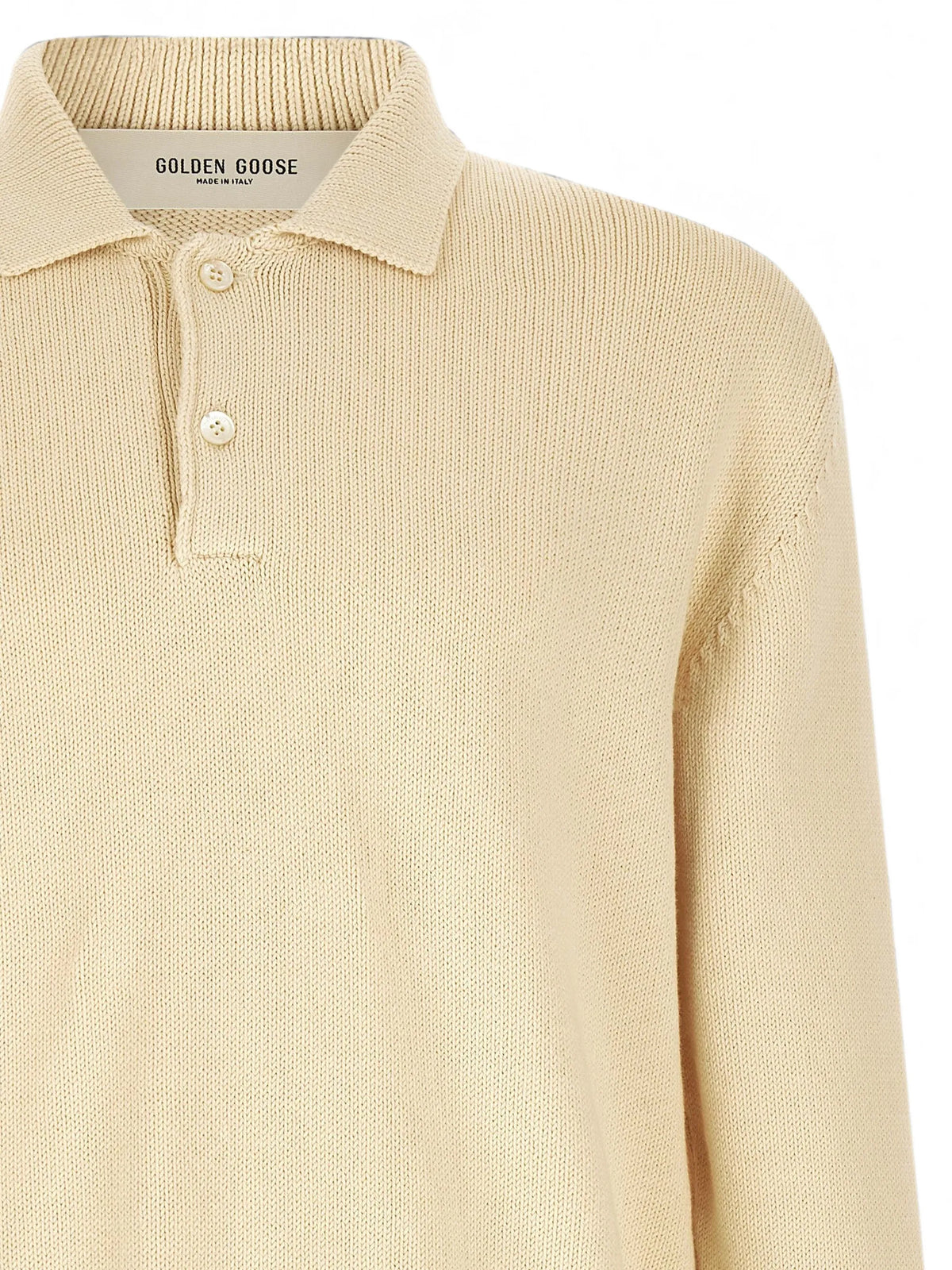 polo shirt in white cotton