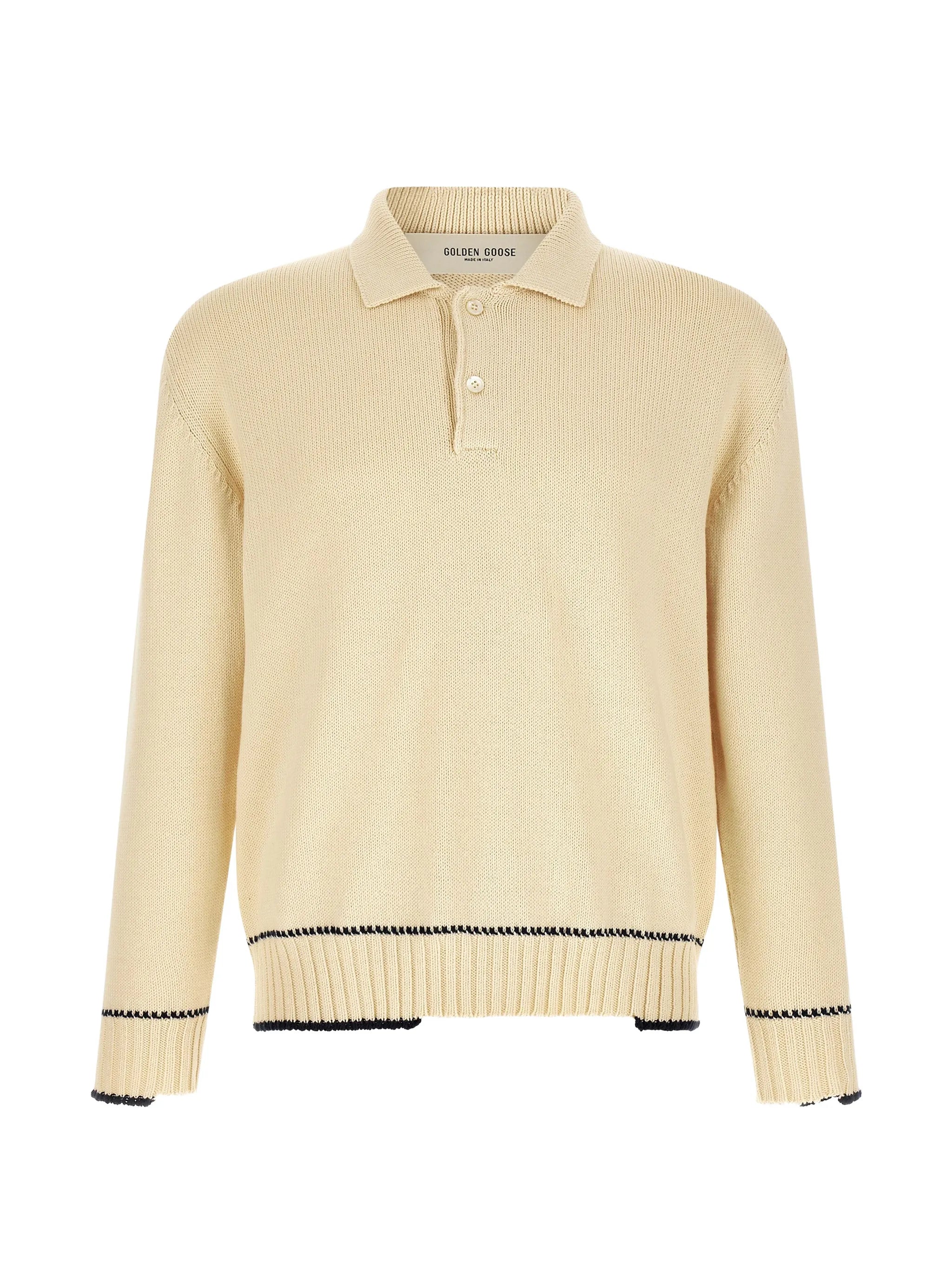 polo shirt in white cotton