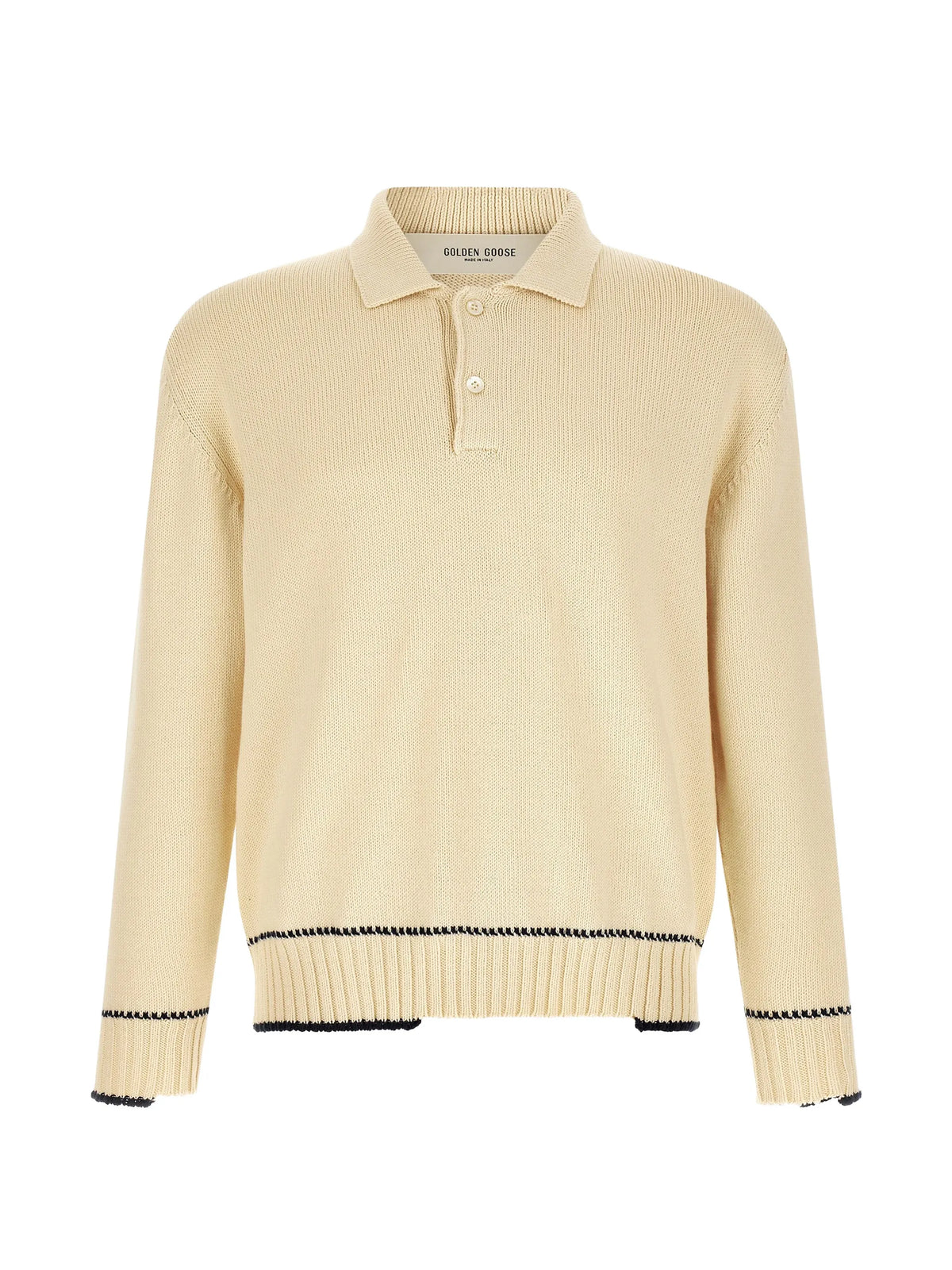polo shirt in white cotton