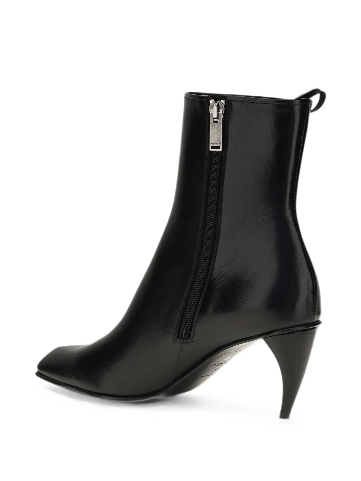 lace-up leather ankle boots