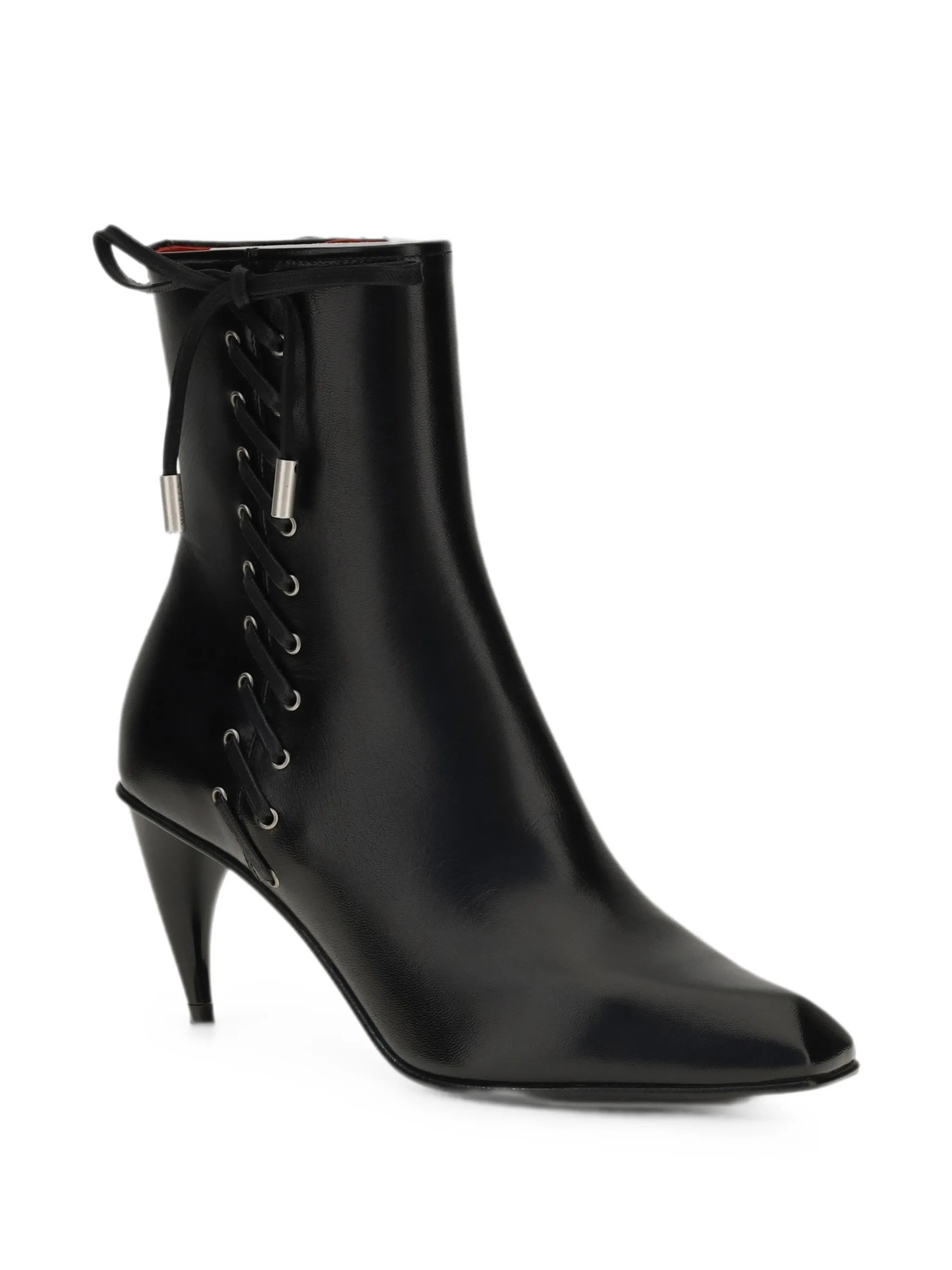 lace-up leather ankle boots