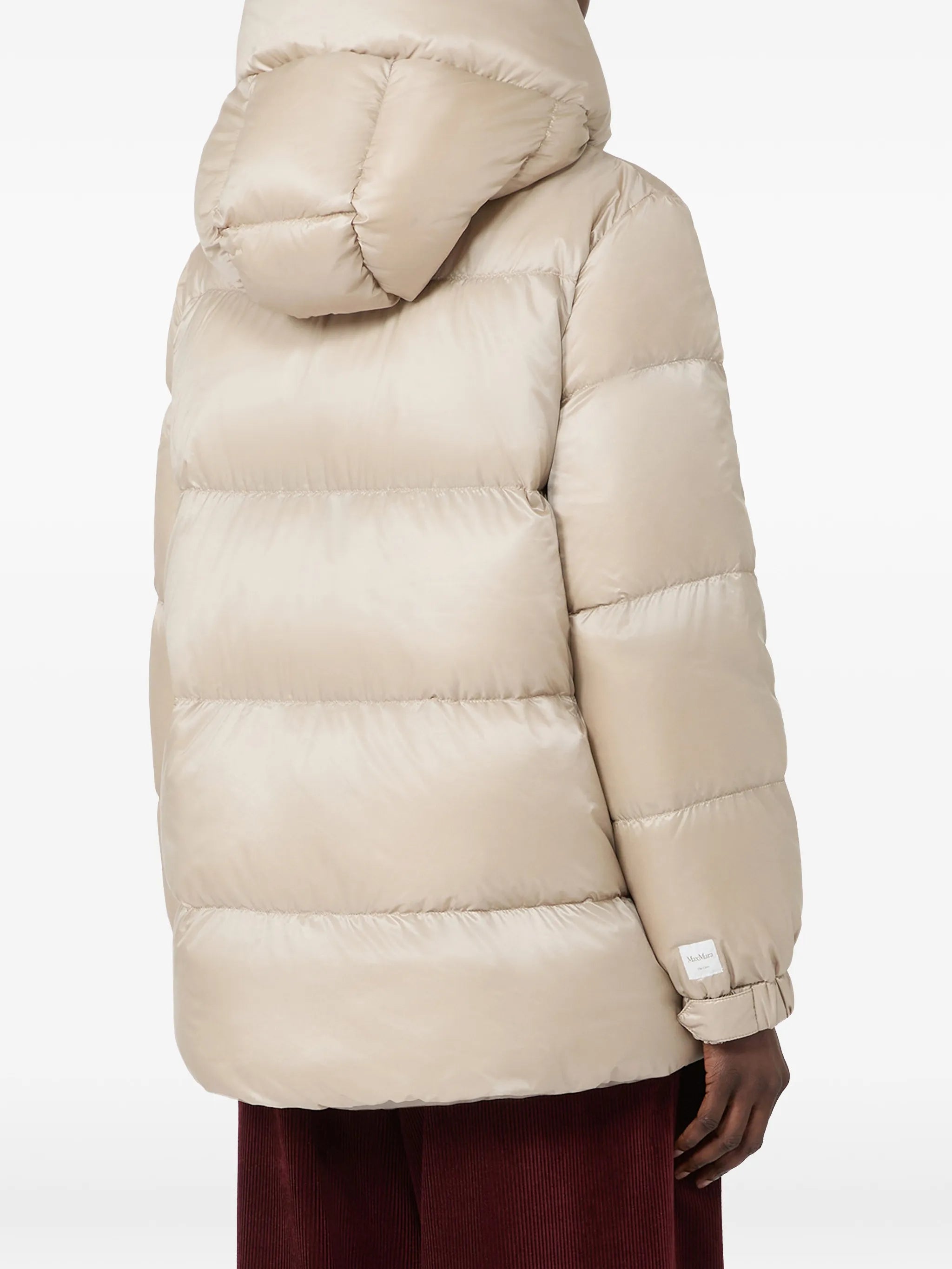 quilted hooded puffer jacket