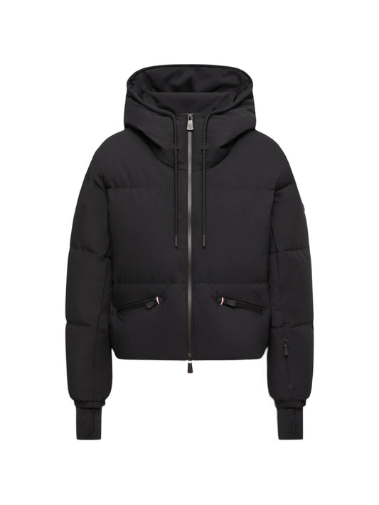 quilted hooded coat