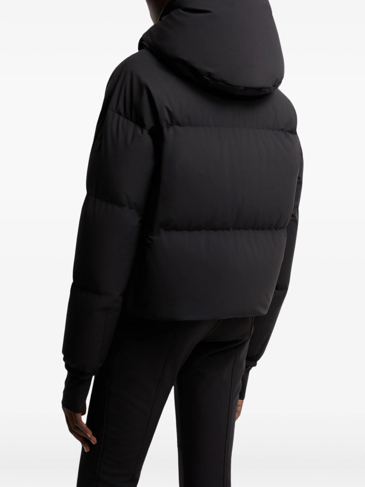 quilted hooded coat