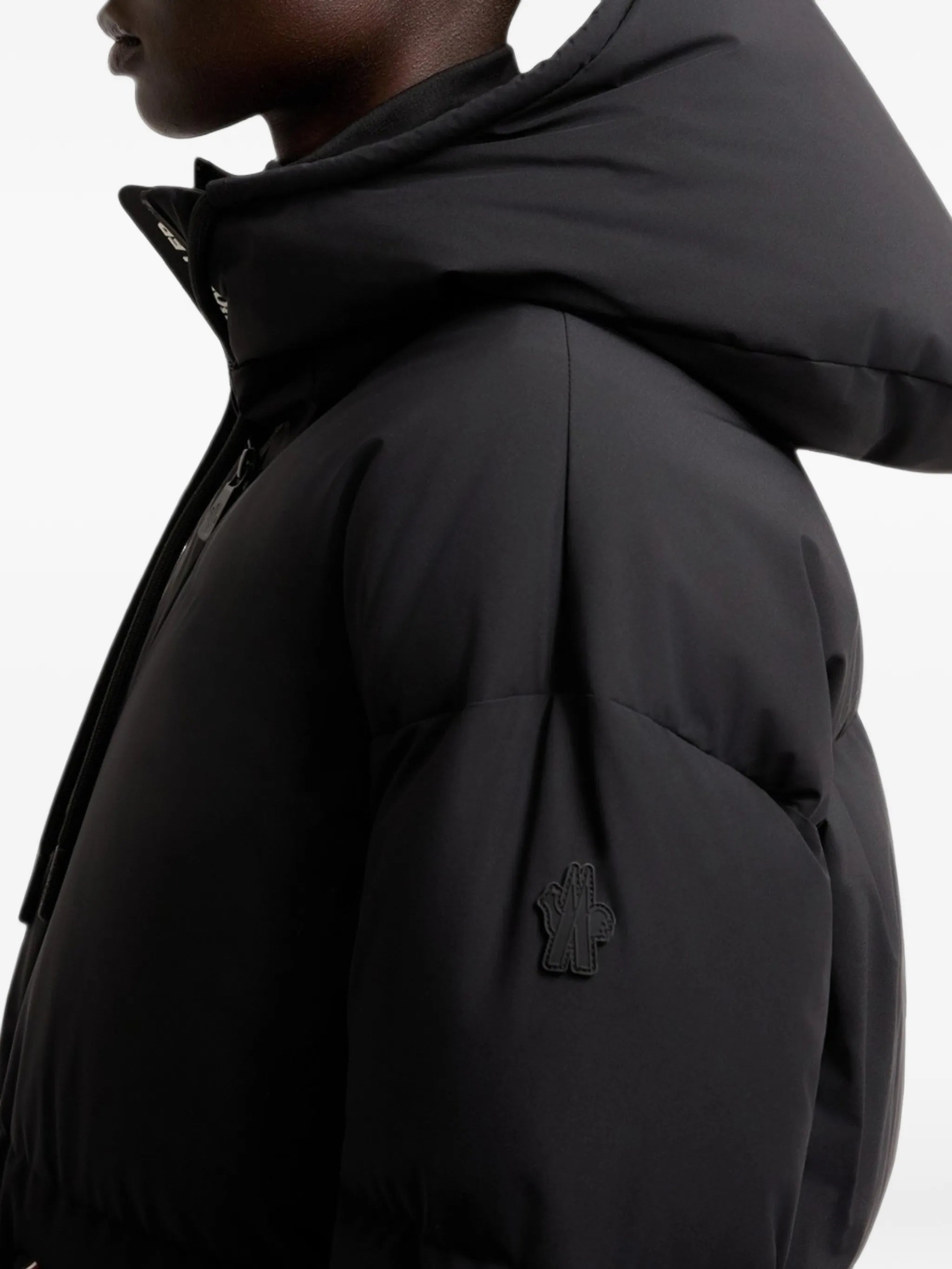 quilted hooded coat