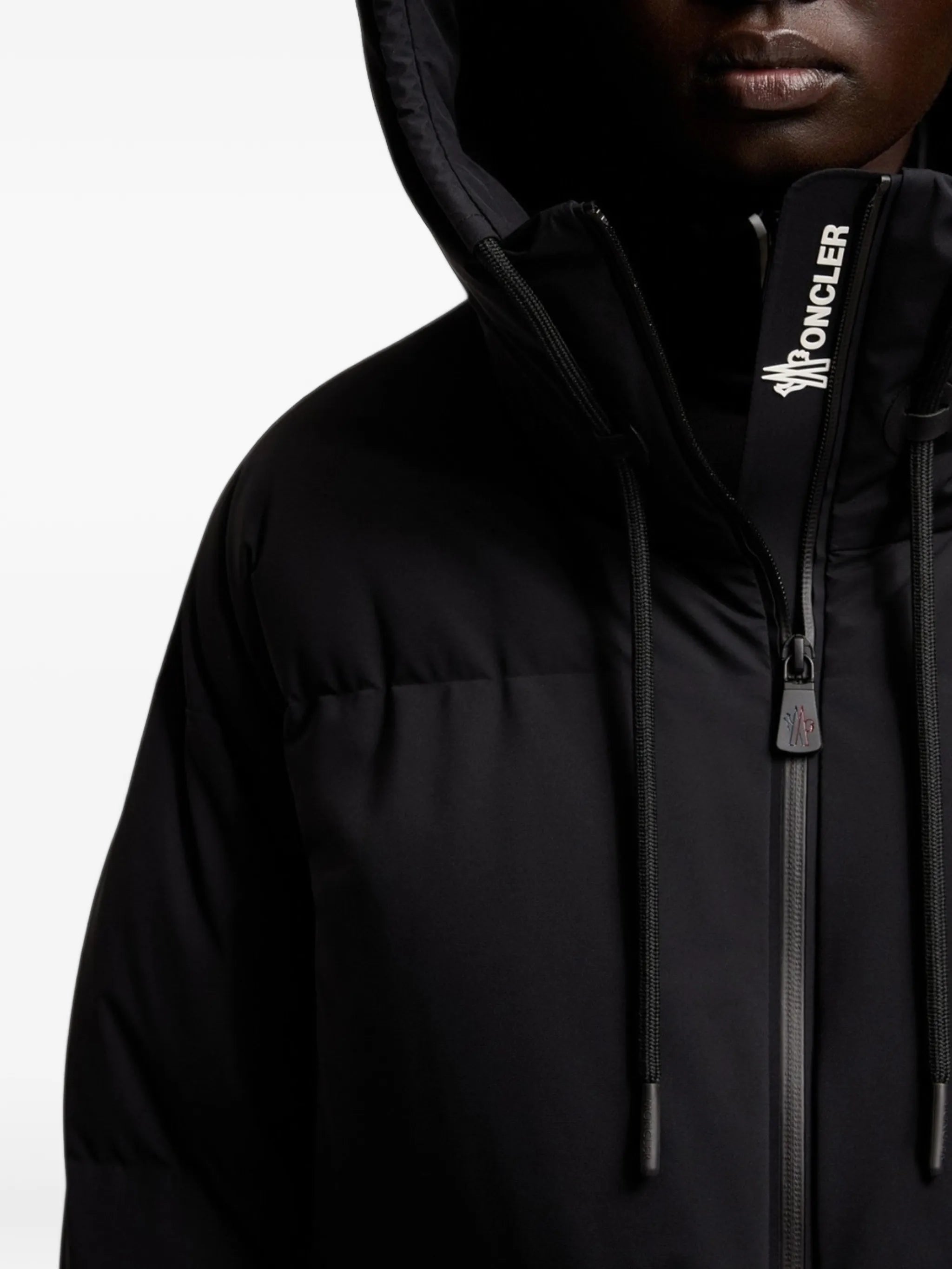 quilted hooded coat