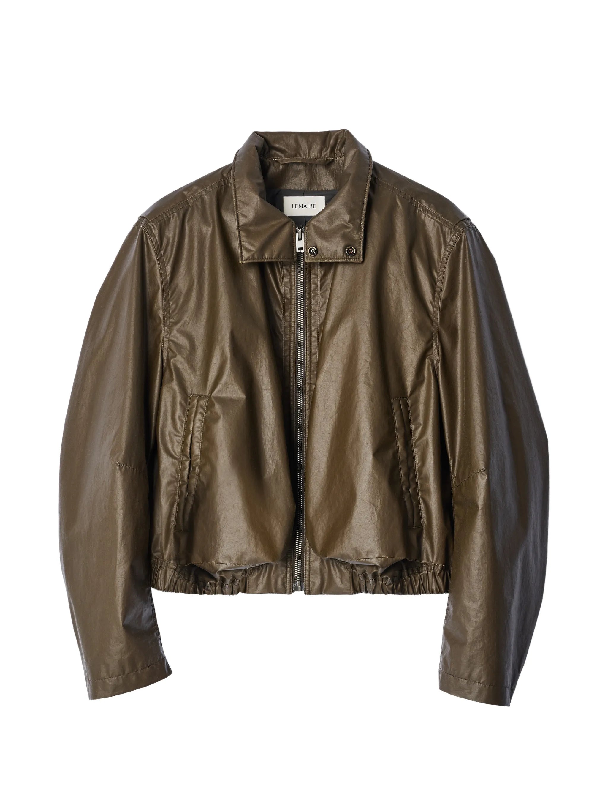 zipped waterproof bomber jacket